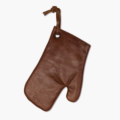 Ofenhandschuh – Vollnarbenleder braun