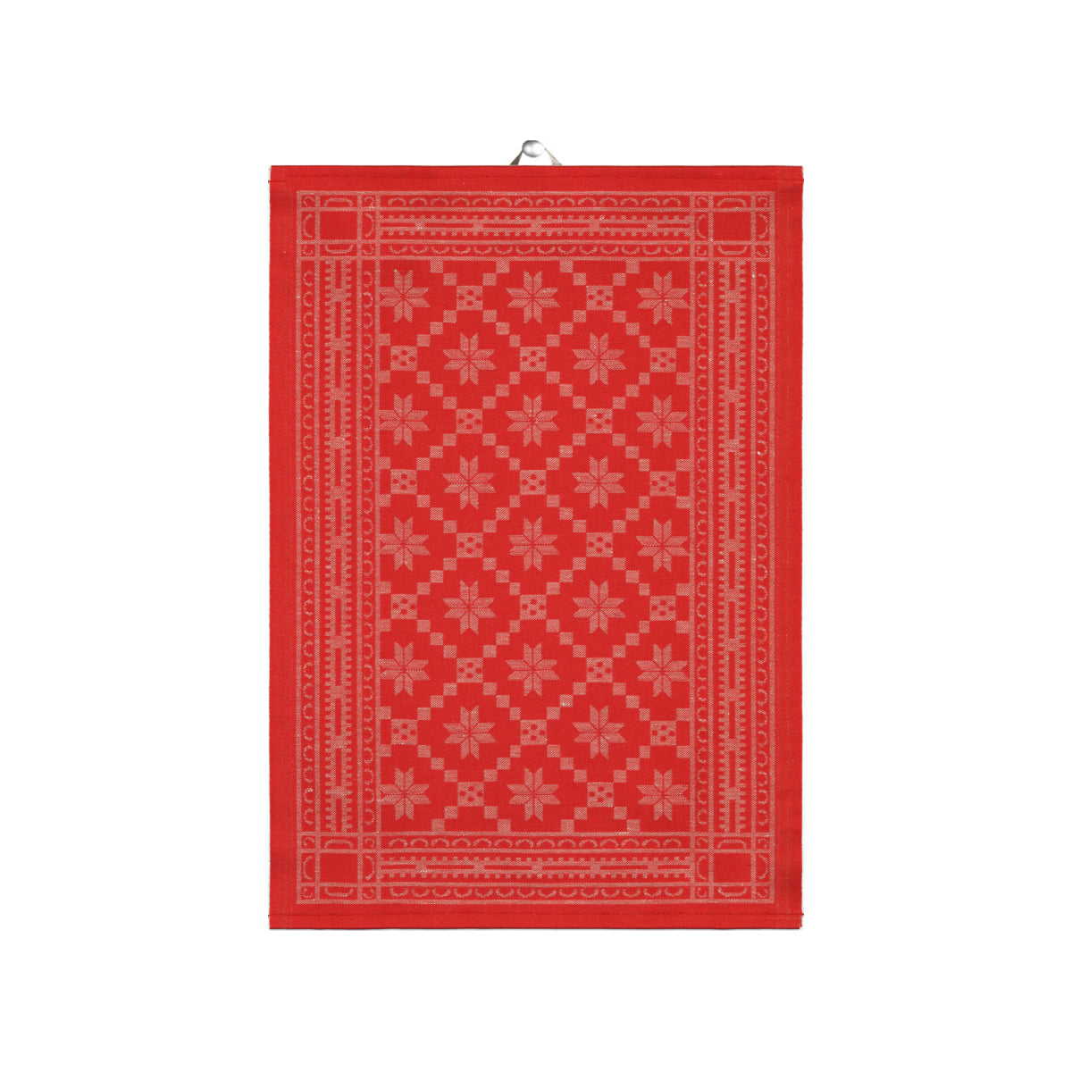 Ekelund  Attebladrose Geschirrtuch rot  50x70cm