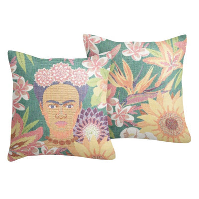 Flores Frida Kahlo Cushion - 40x40cm