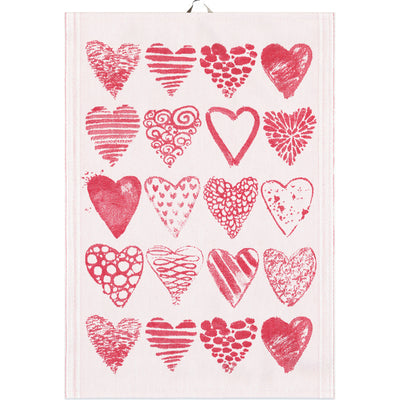 Hearts Tea Towel – 35x50cm