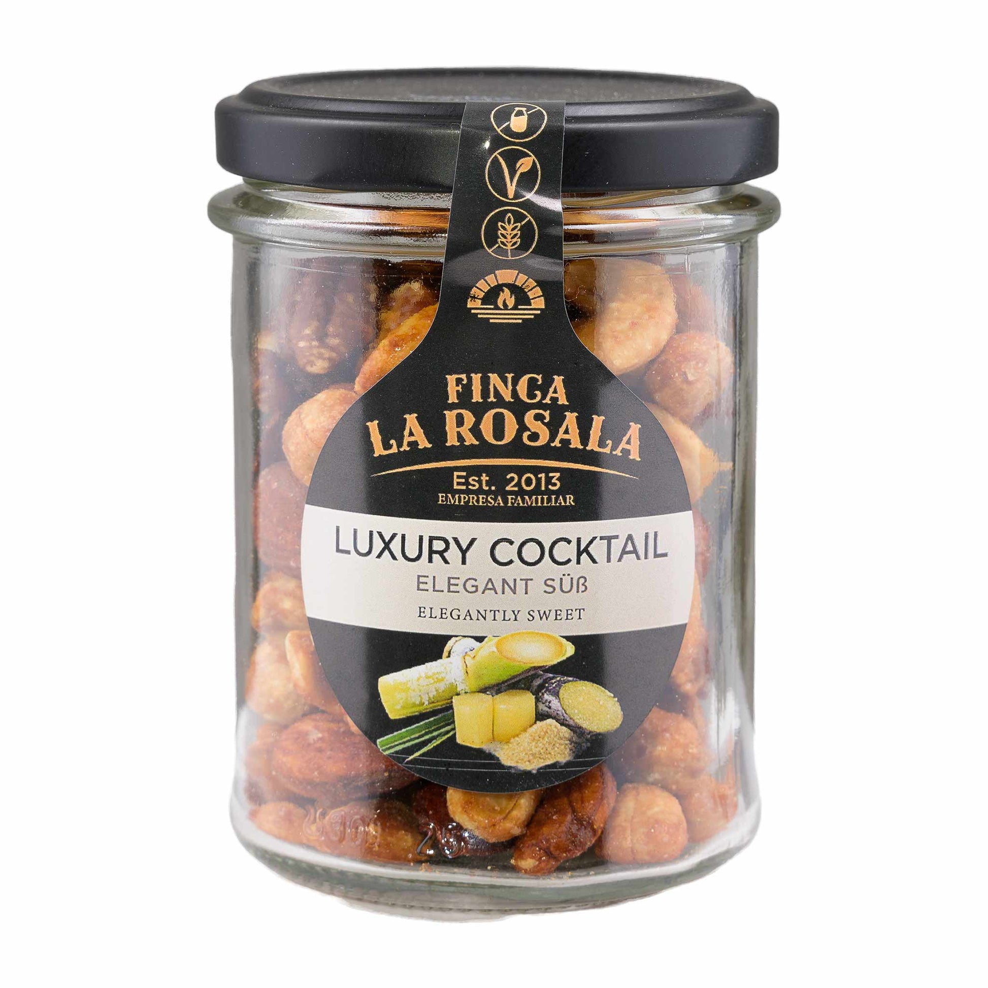 Finca la Rosala  Luxus Cocktail  Nussmischung im Glas