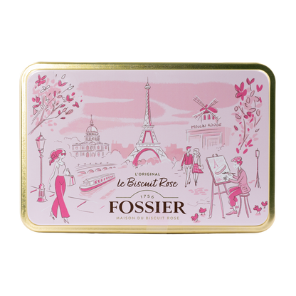 Fossier Biscuit Rose de Reims in der Paris-Metalldose