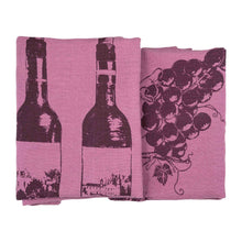 Frohstoff  Leinen Geschirrtuch Set Vino
