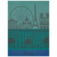 Geschirrtuch  Paris Panorama  Jardin