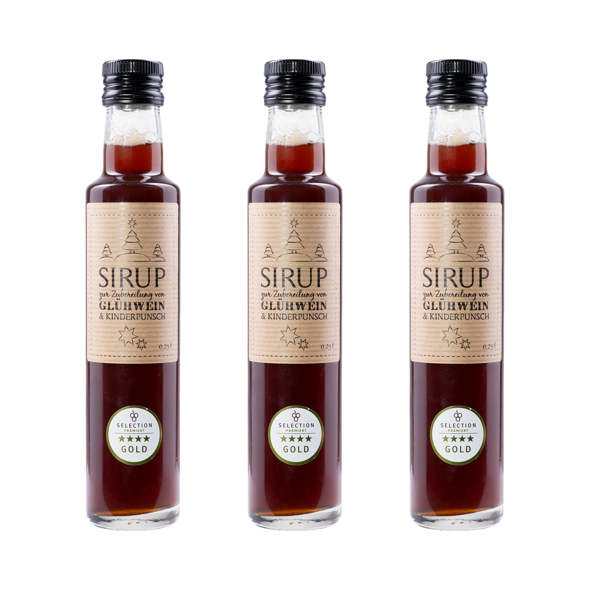 Glühwein Sirup – 3× 250 ml