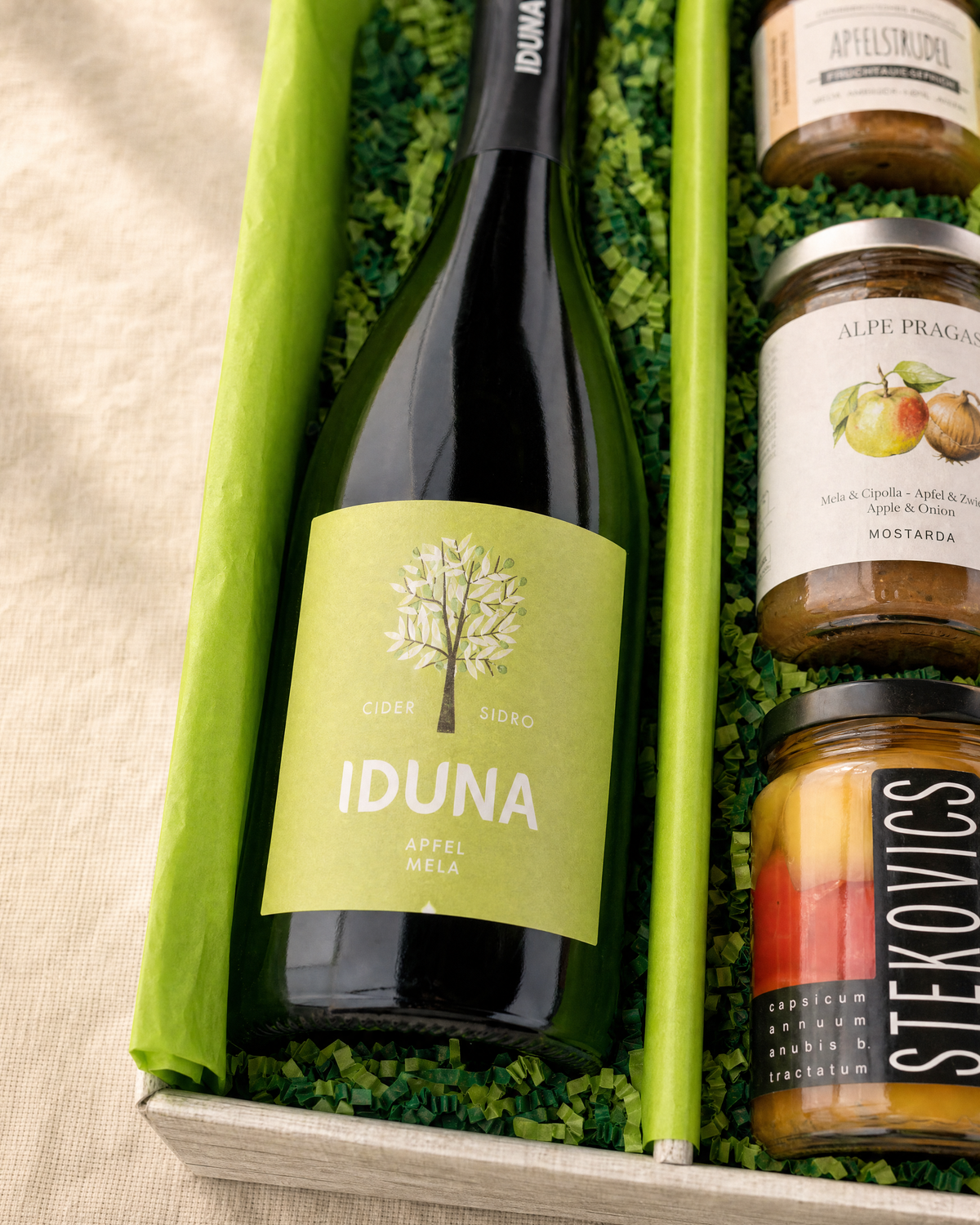 Hofkellerei Maffei Iduna Apfel Cider im Gourmet Geschenk Apfelgenuss