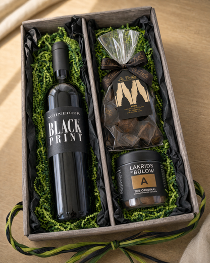 Closeup – La Perla di Torino Tartufo Nero im Geschenkkarton Blackprint