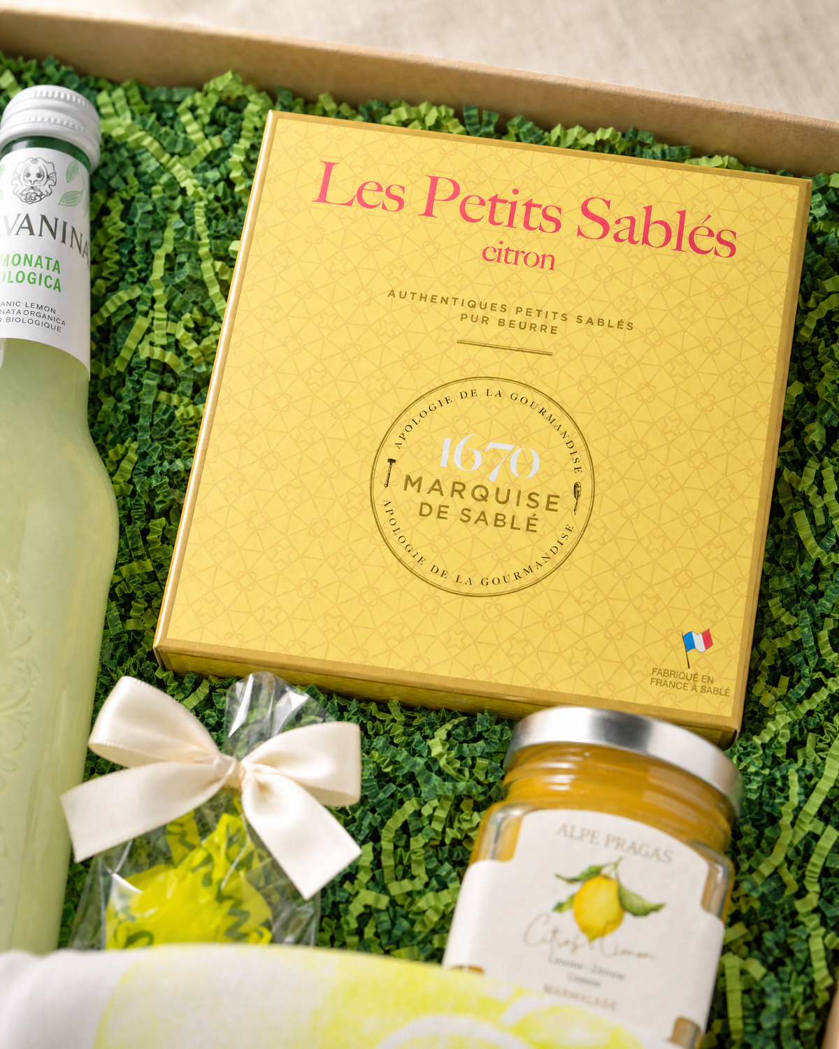 La Sablésienne Zitronen Kekse im Gourmet Geschenk Kleine Zitronenfreude