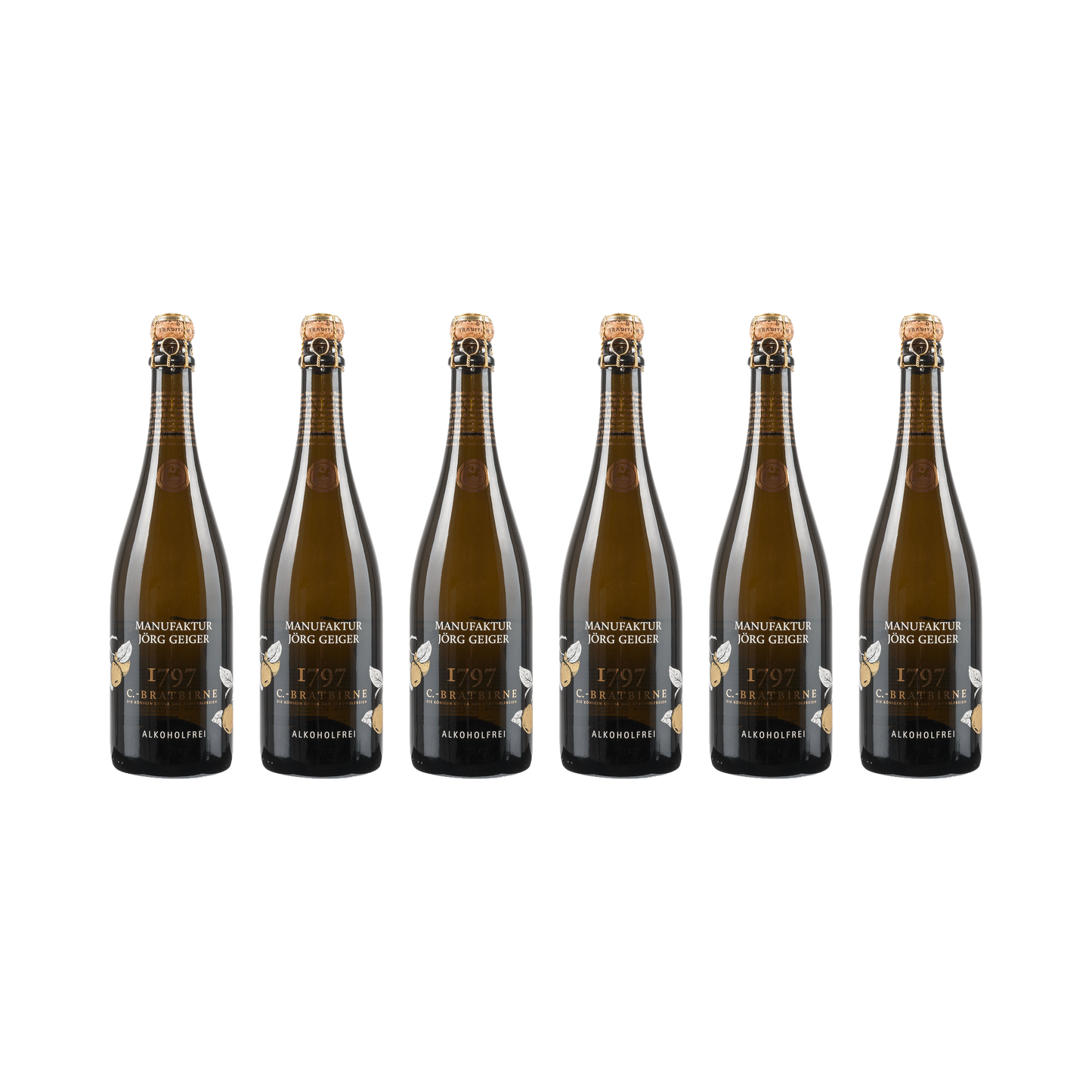 Champagner Bratbirne – alkoholfrei — 6× 750 ml