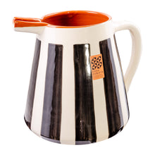 Keramikkrug 2l  bold stripes black