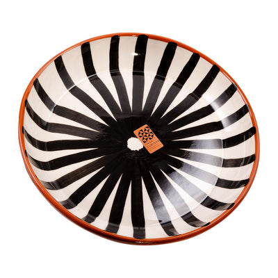 Large ceramic bowl – ray black