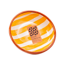 Keramikschale klein  bold stripes tangerine