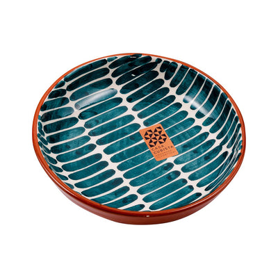 Ceramic bowl medium – dash teal