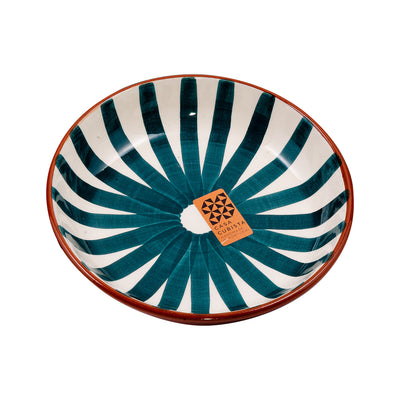 Ceramic bowl medium – ray teal