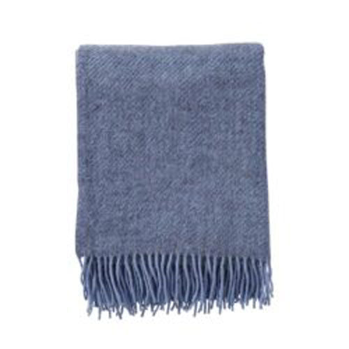 Klippan  Wolldecke Gotland  infinity blue