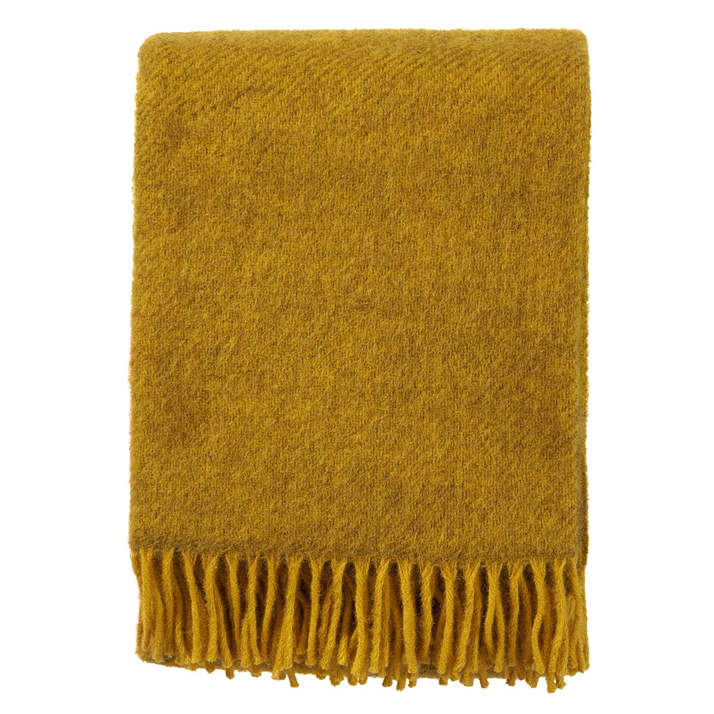 Klippan  Wolldecke Gotland  yellow