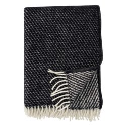 Wolldecke Velvet – black