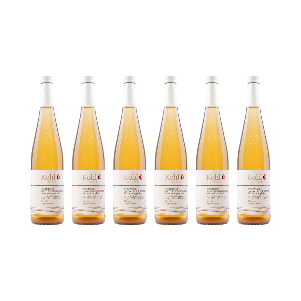 Apfelsaft mit Apfelminze – 6× 750 ml