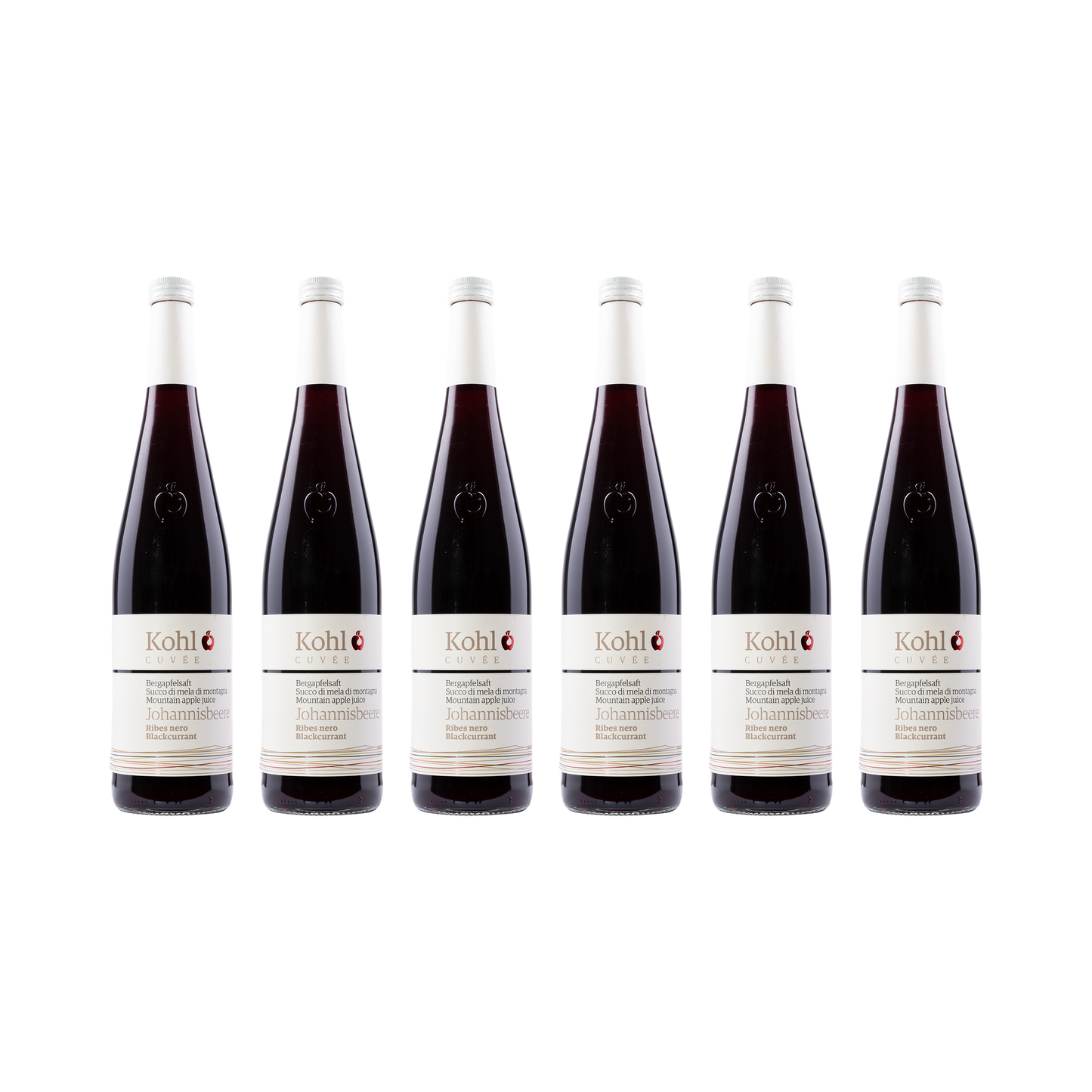 Apfelsaft mit Johannisbeere – 6× 750 ml