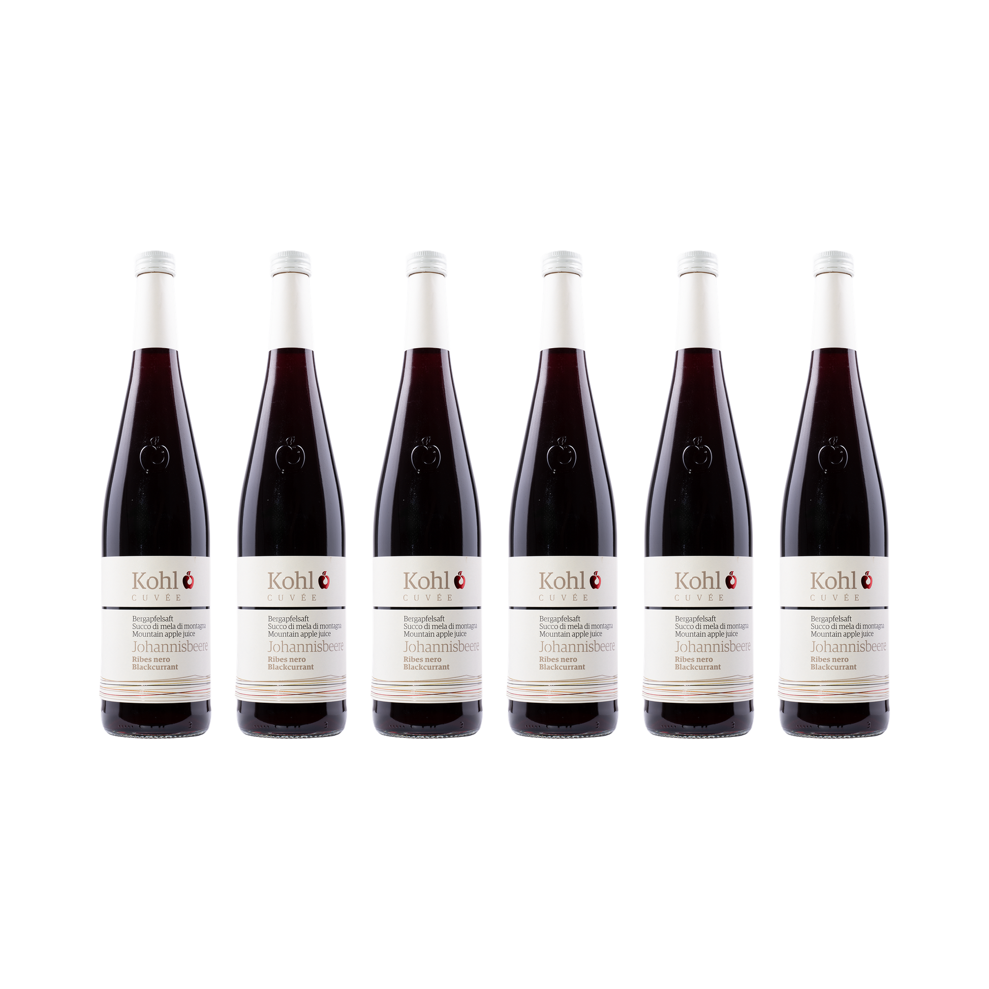 Apfelsaft mit Johannisbeere – 6× 750 ml