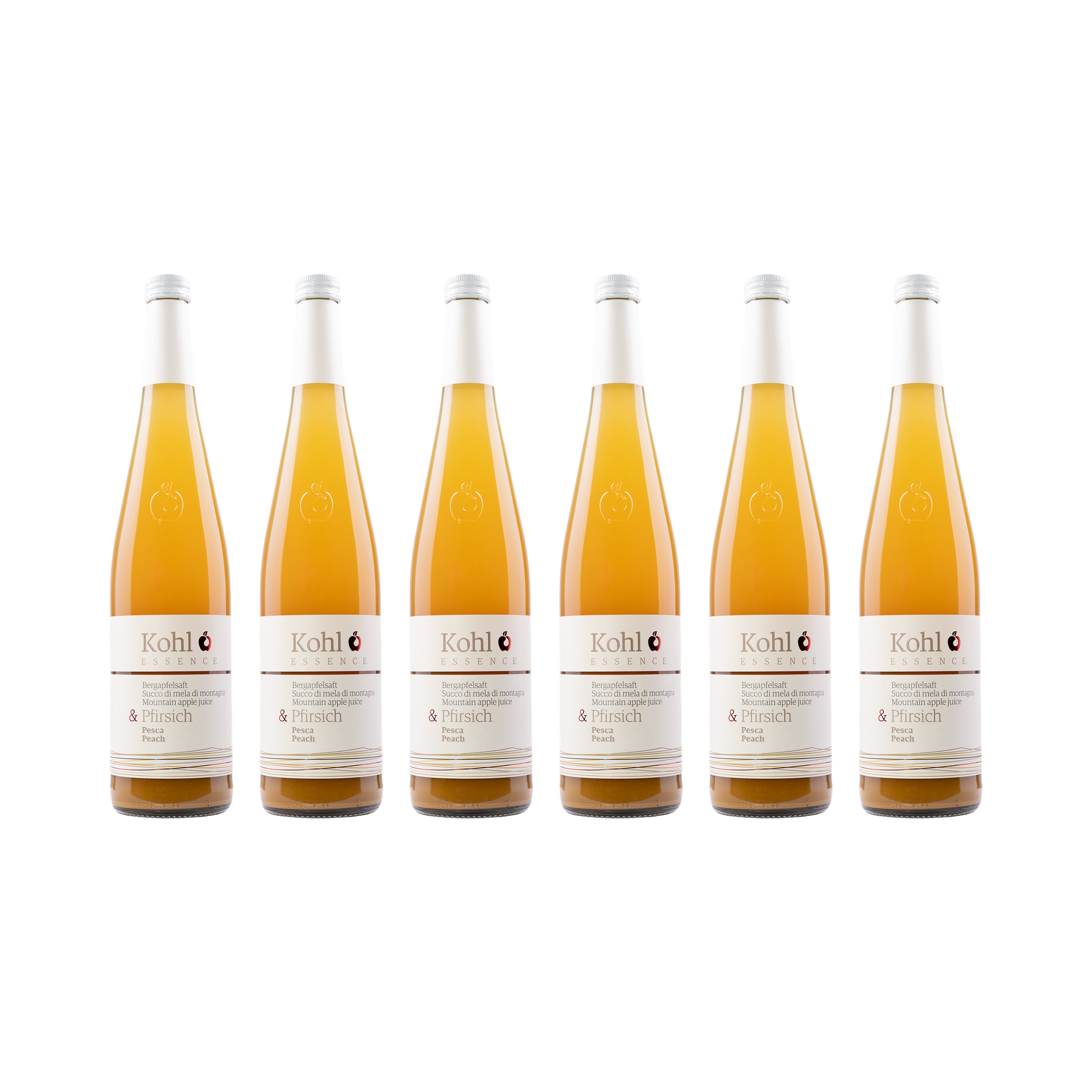 Apfelsaft mit Pfirsich – 6× 750 ml