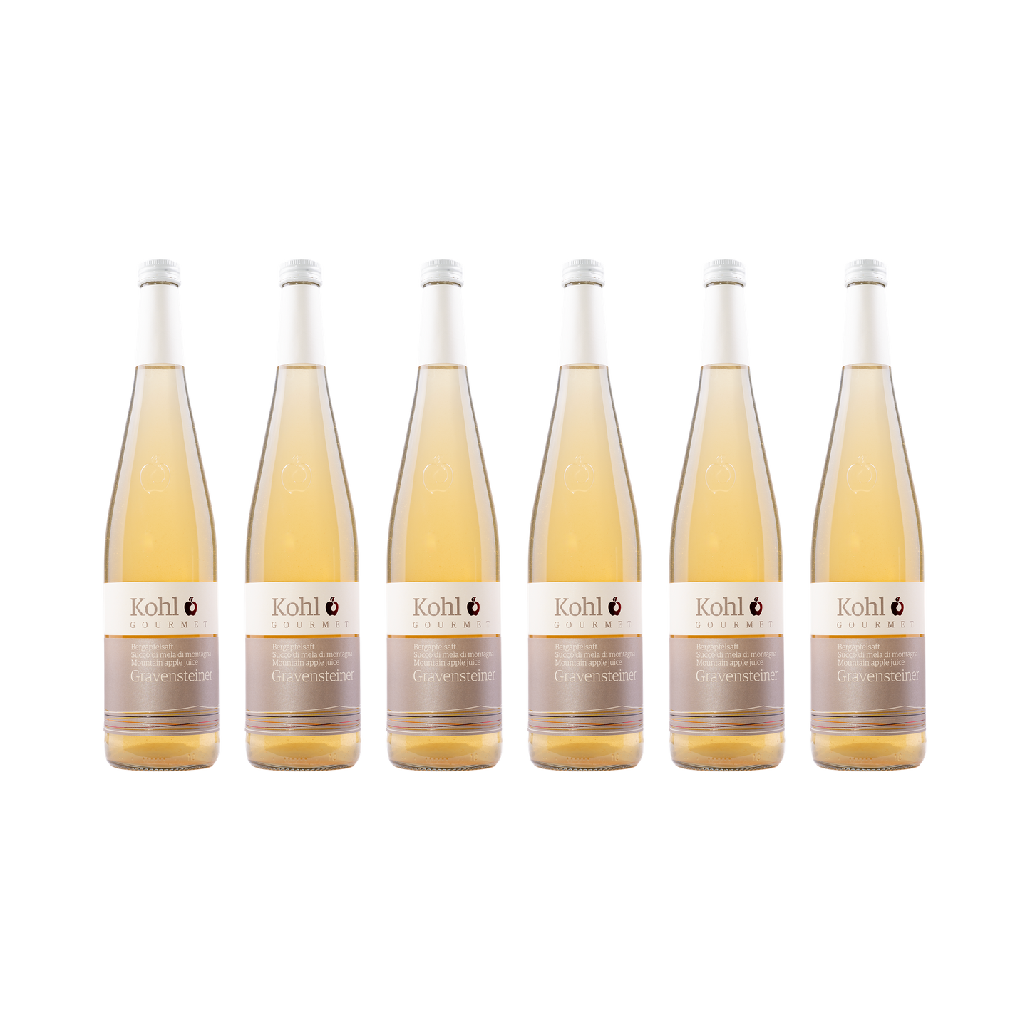 Bergapfelsaft Gravensteiner – 6× 750 ml
