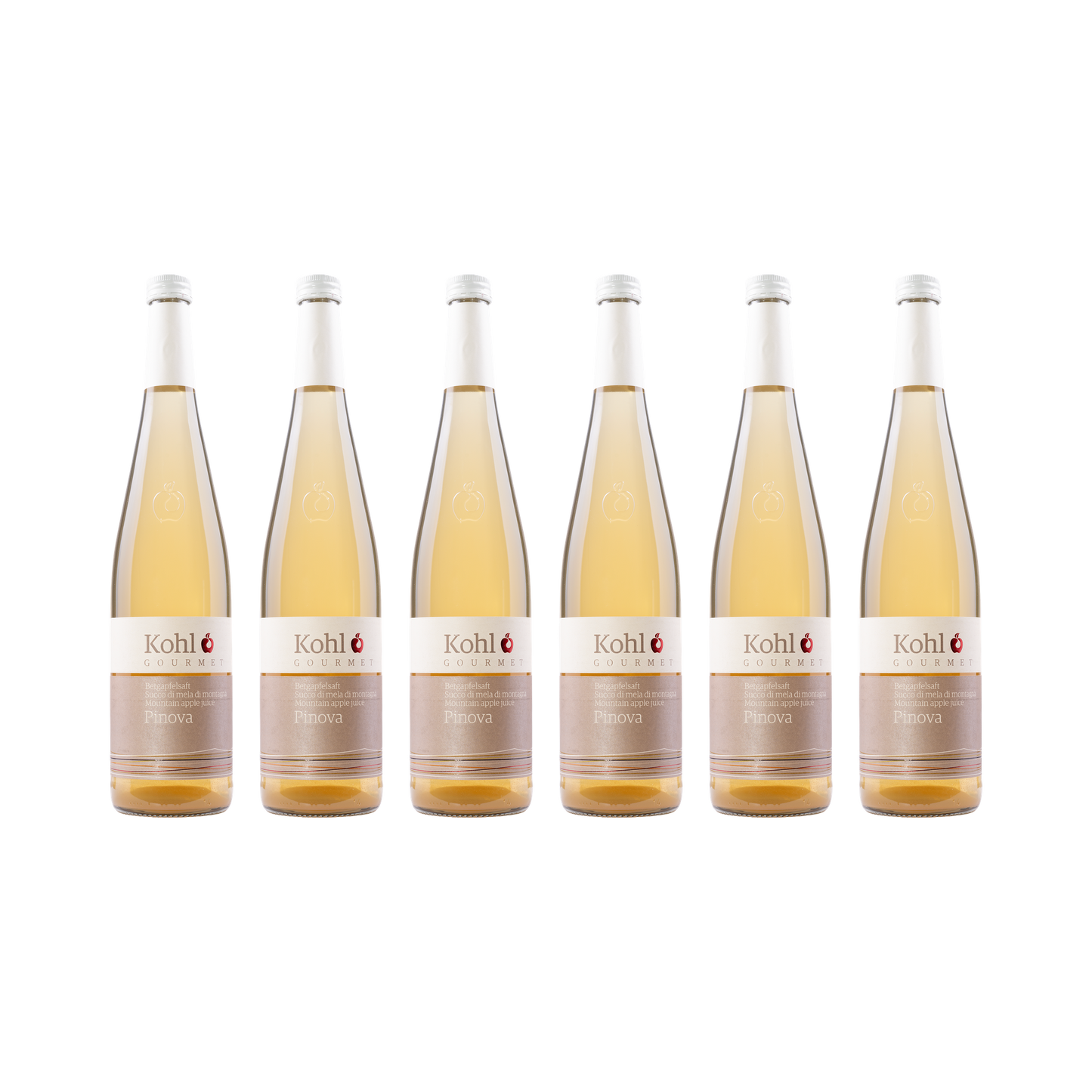 Bergapfelsaft Pinova – 6× 750 ml