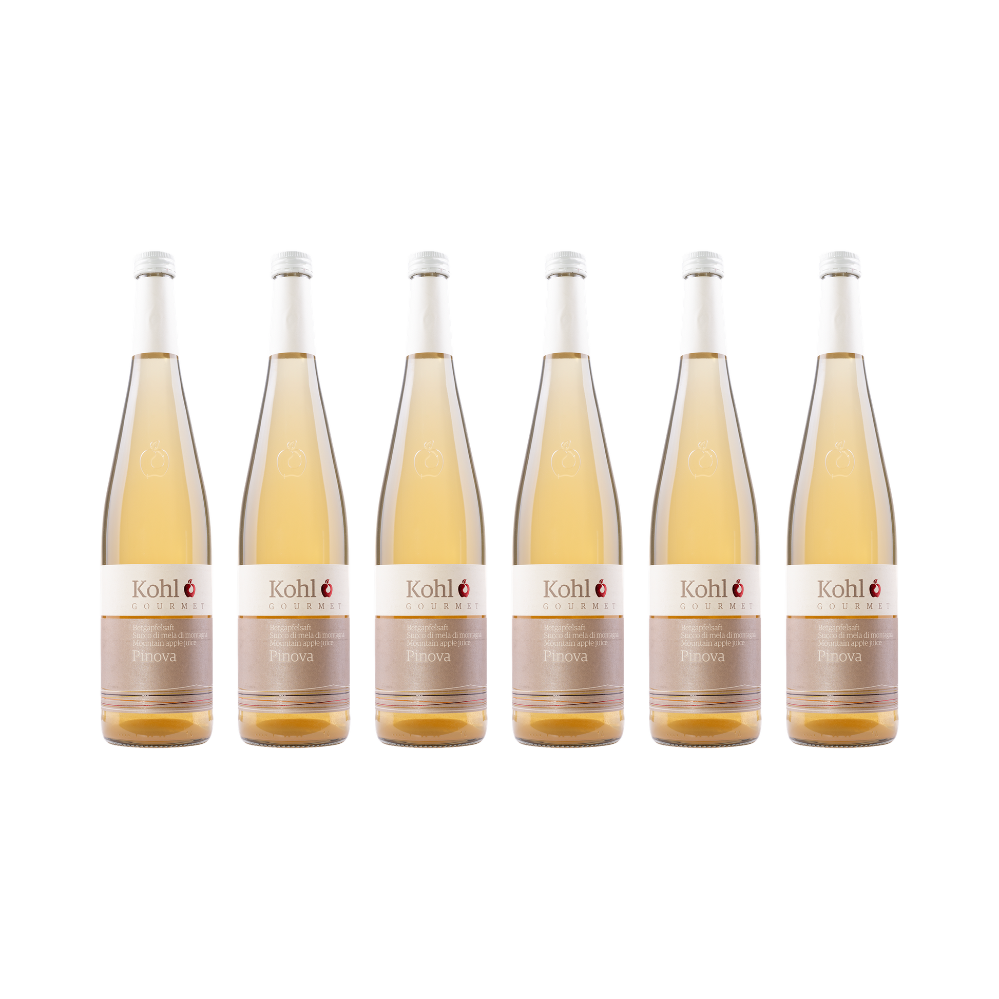 Bergapfelsaft Pinova – 6× 750 ml