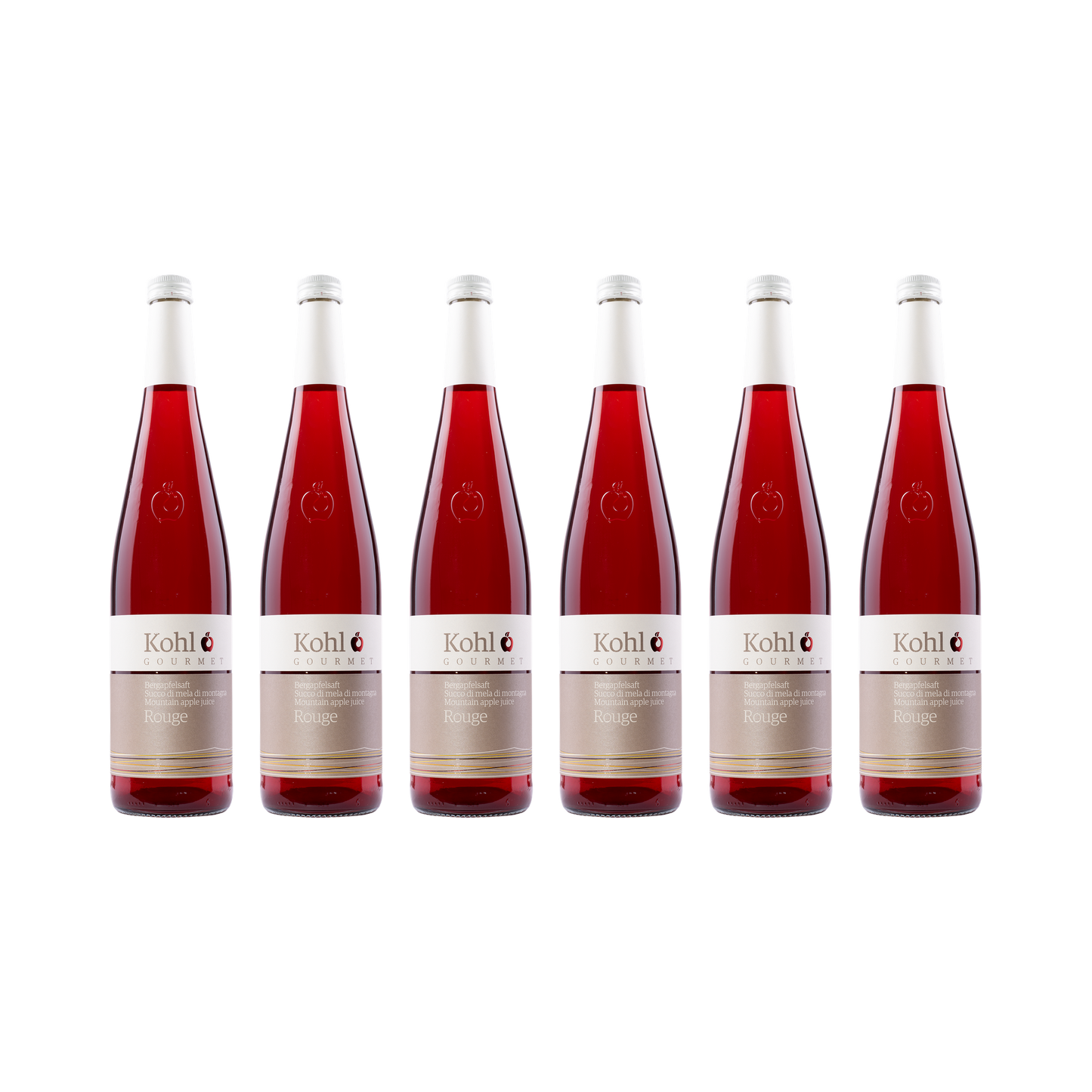 Bergapfelsaft Rouge – 6× 750 ml