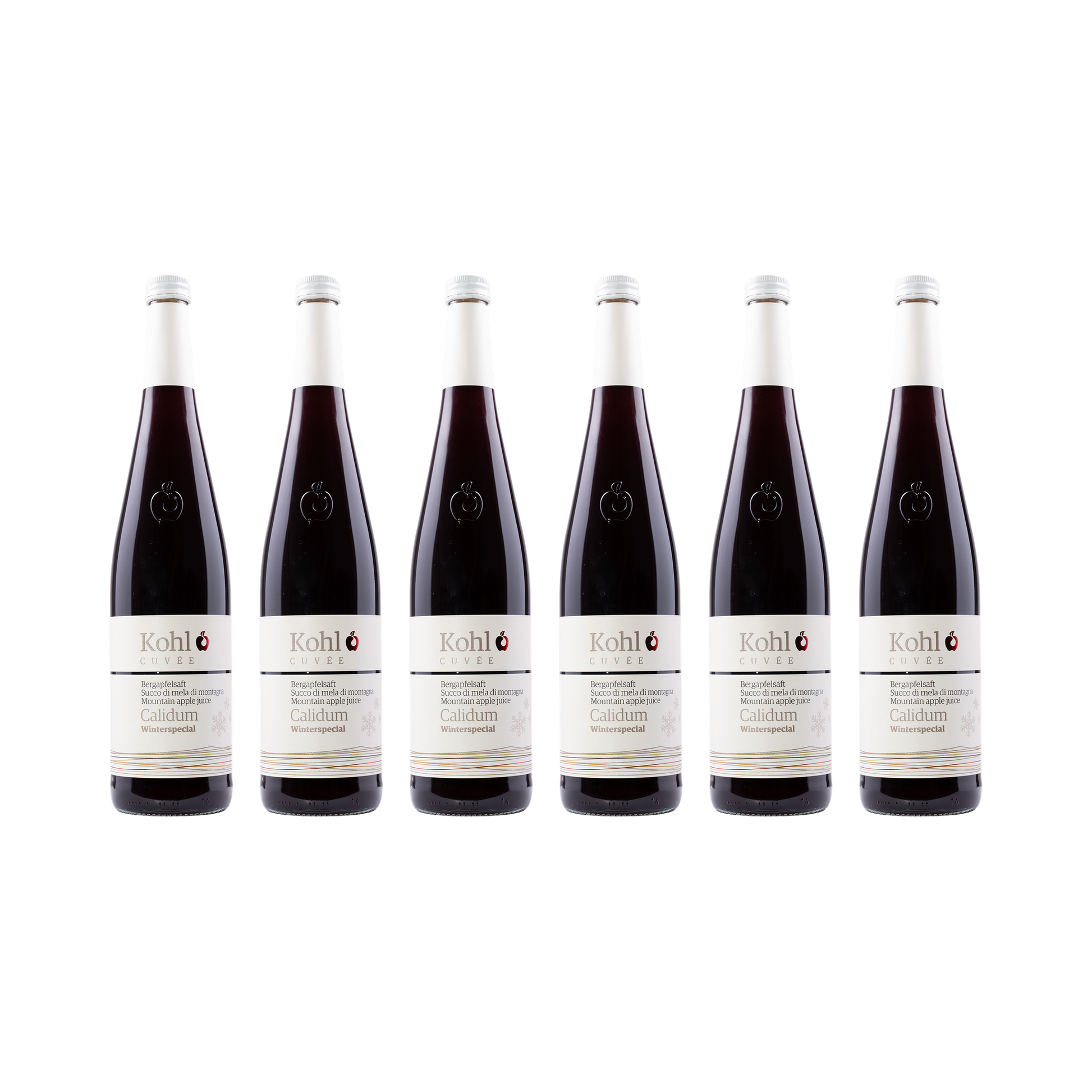 Calidum – Apfel-Holunder-Punsch – alkoholfrei – 6× 750 ml