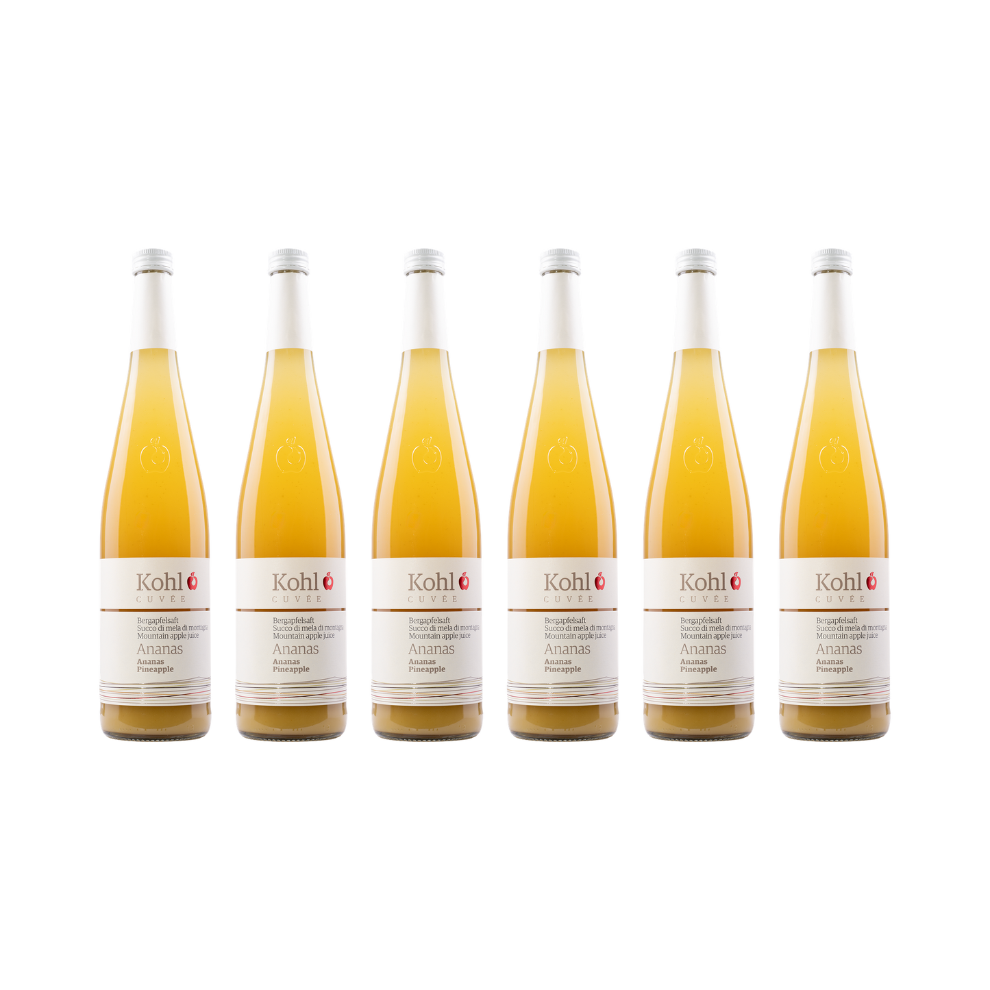 Apfelsaft mit Ananas – 6× 750 ml
