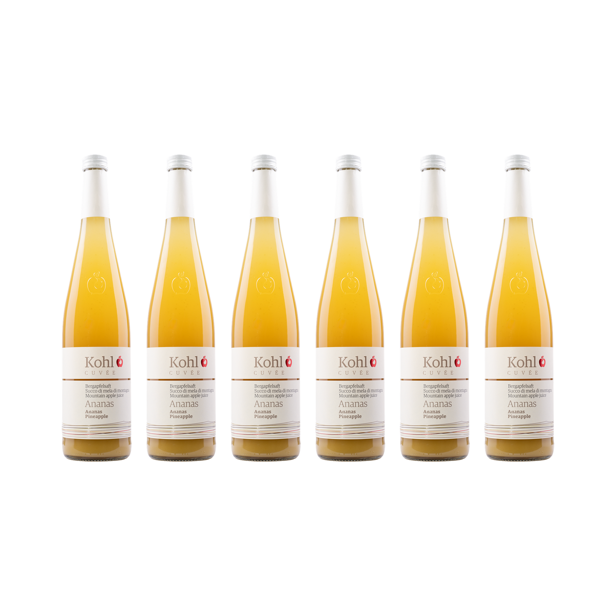 Apfelsaft mit Ananas – 6× 750 ml