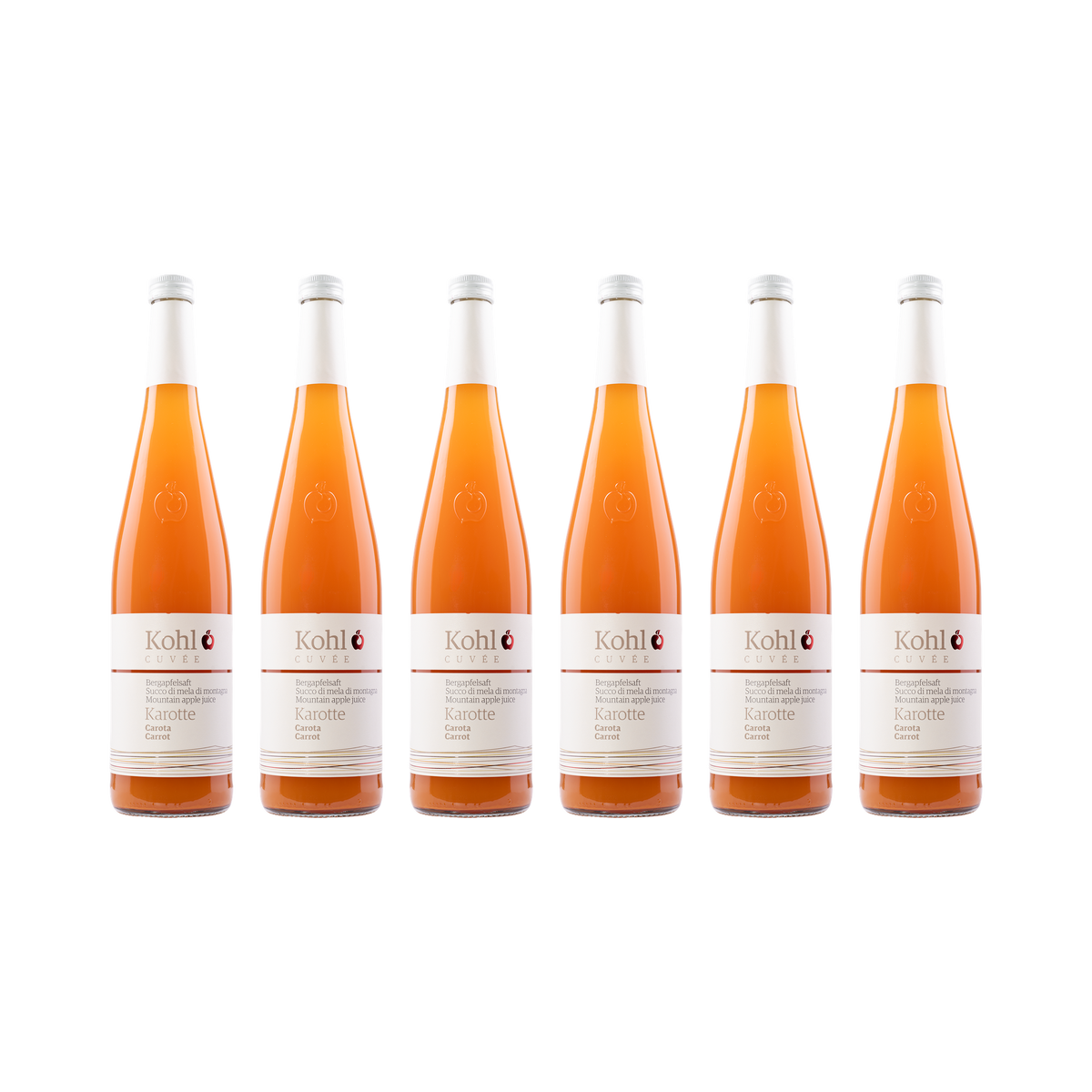 Apfelsaft mit Karotte – 6× 750 ml