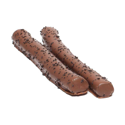 Licorice sticks with milk chocolate