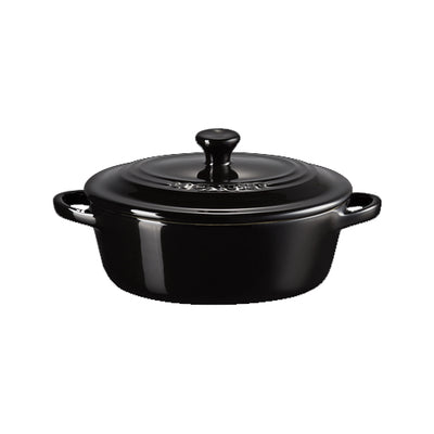 Mini Cocotte oval – Schwarz