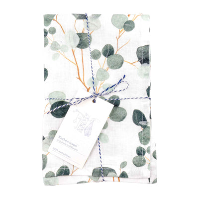 Leinen Geschirrtuch – Eukalyptus