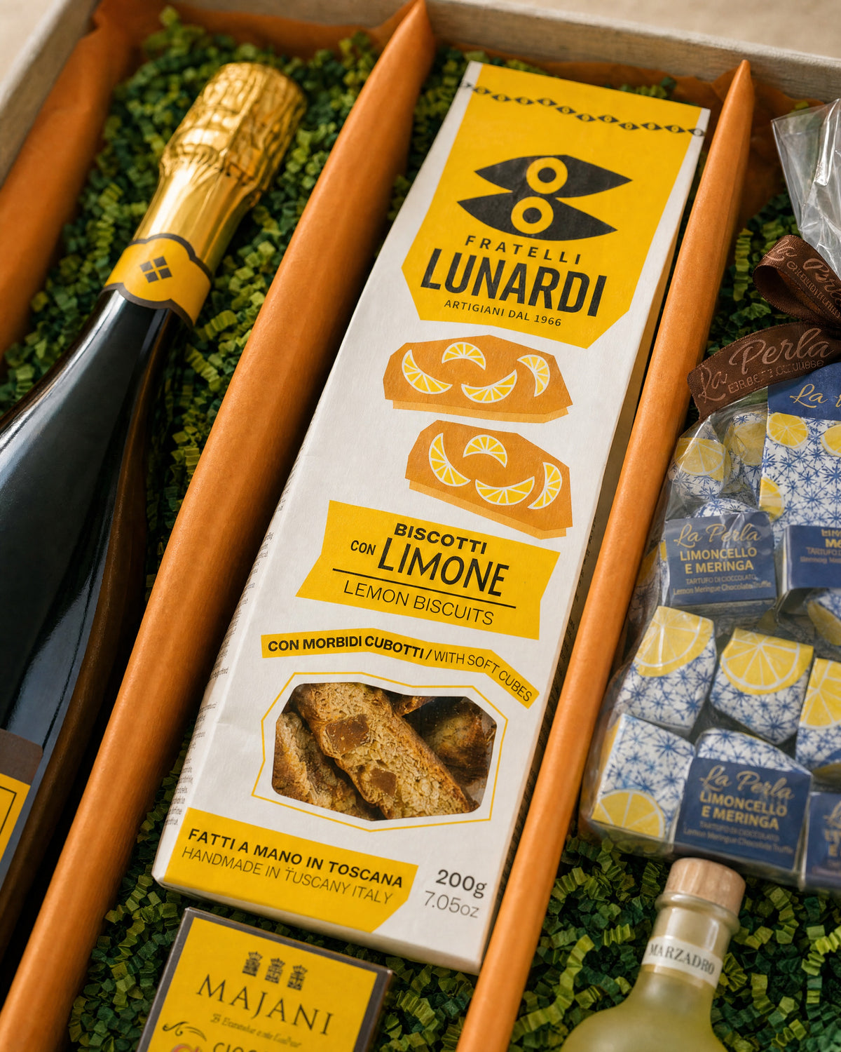 Fratelli Lunardi Biscotti con Limone im Limoncello Geschenk