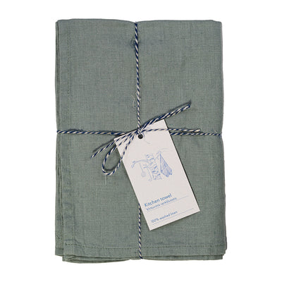 Leinen Geschirrtuch – Green Milieu