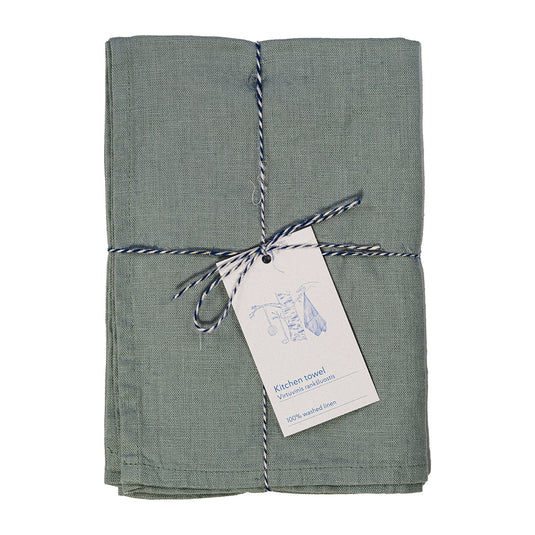 Linen Tales Leinen Geschirrtuch Green Milieu