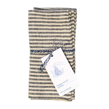 Linen Tales  Leinen Servietten  Thin Black Stripes  2er Set