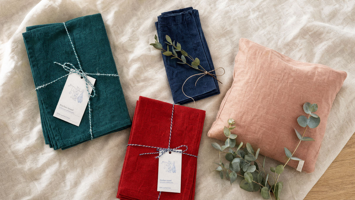 Linen Tales: Leinen aus Litauen, in Vilnius von Hand gesäumt