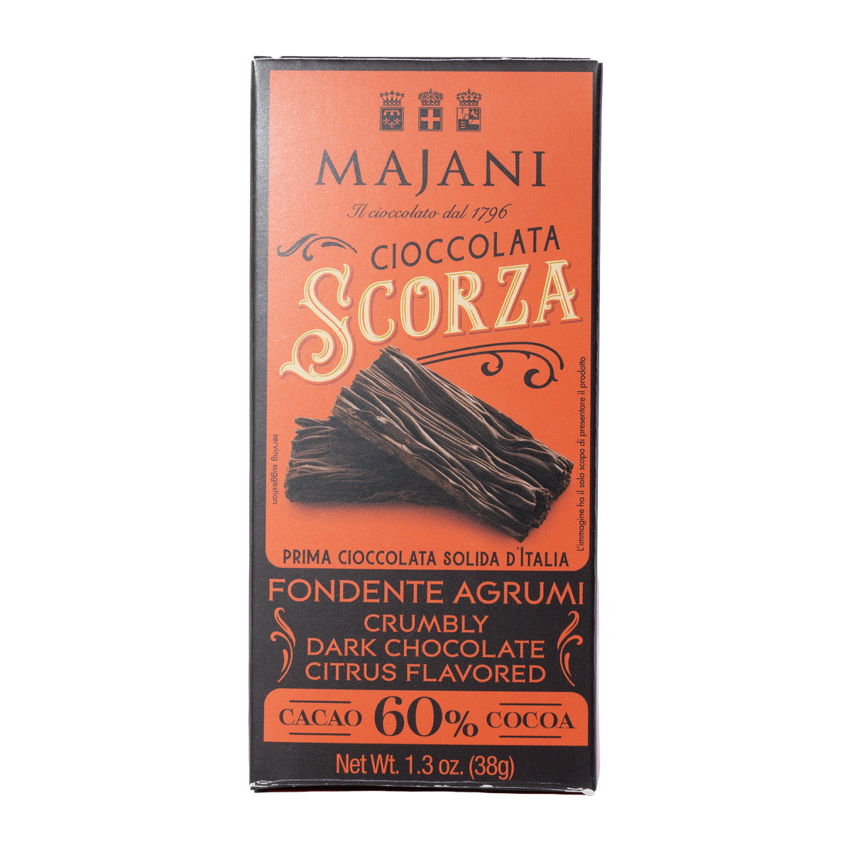 Majani Scorza Fondente Agrumi 