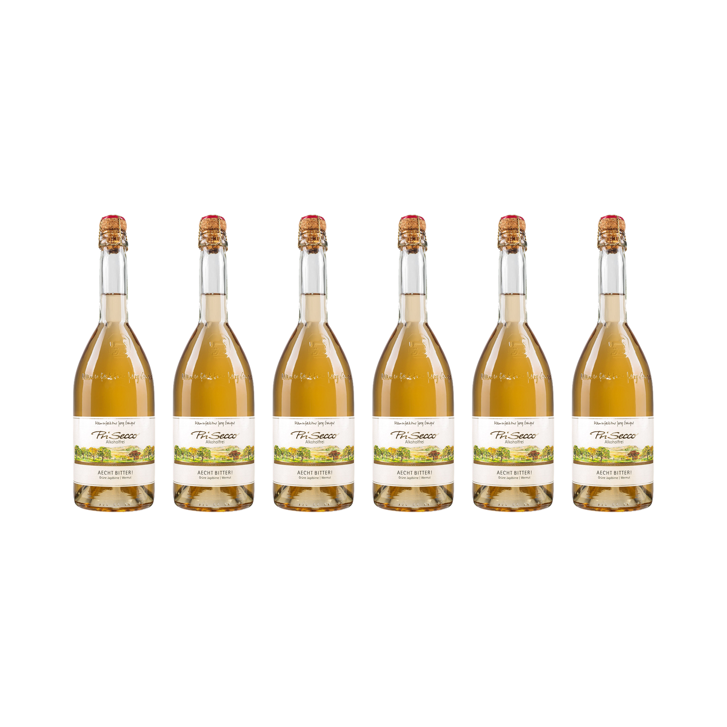Prisecco – Aecht Bitter – alkoholfrei — 6× 750 ml