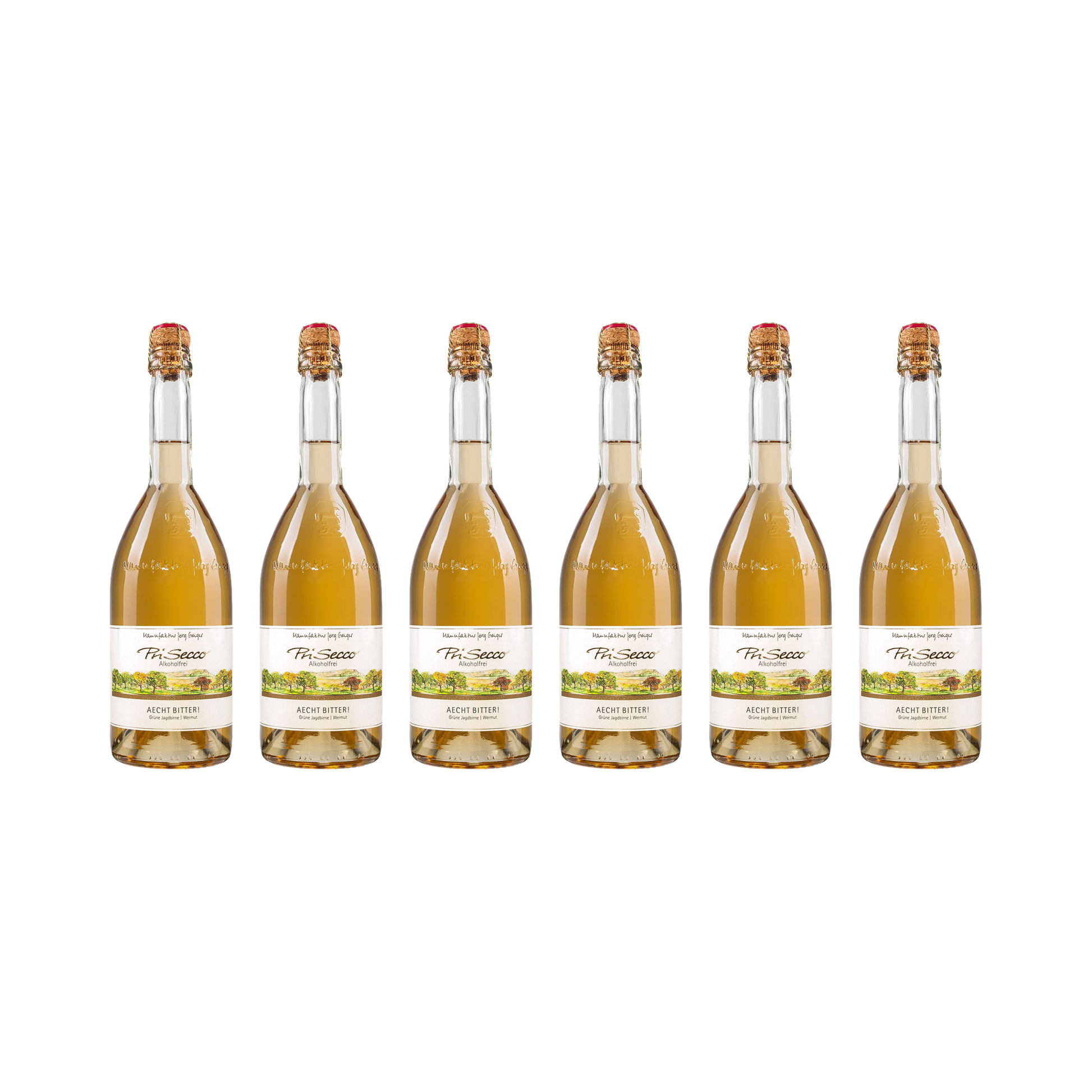 Prisecco – Aecht Bitter – alkoholfrei — 6× 750 ml