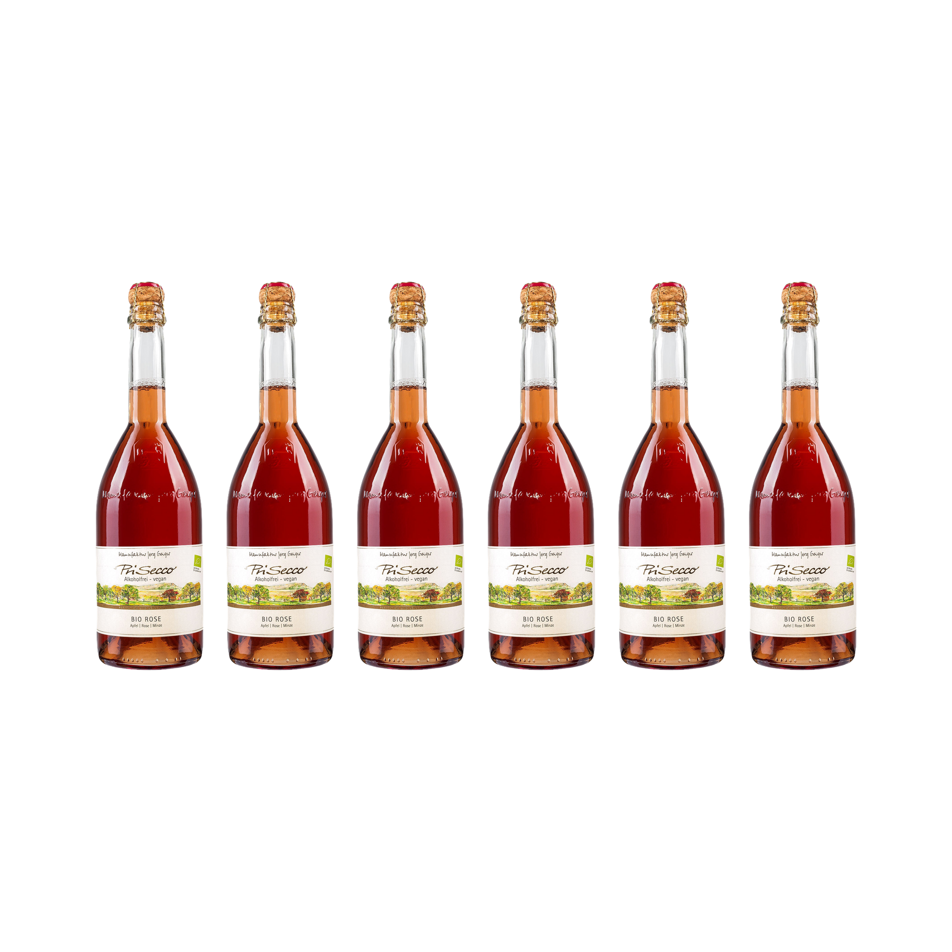 Prisecco – Bio Rose – alkoholfrei — 6× 750 ml