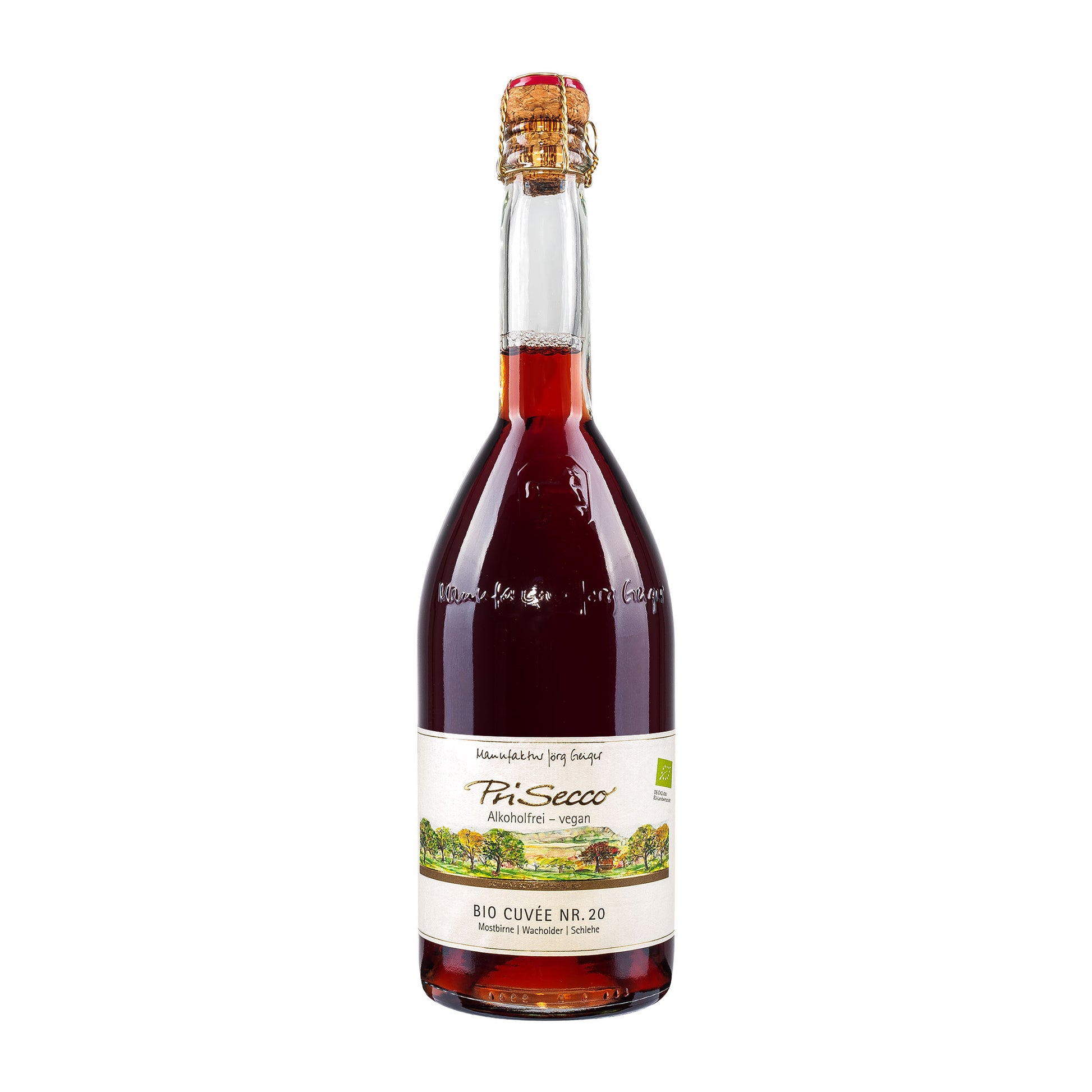 Manufaktur Jörg Geiger  Prisecco Cuvée Nr. 20  Mostbirne Wacholder Schlehe  alkoholfrei [BIO]