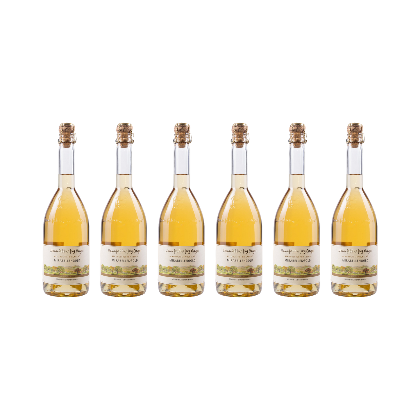 Prisecco – Mirabellengold – alkoholfrei — 6× 750 ml