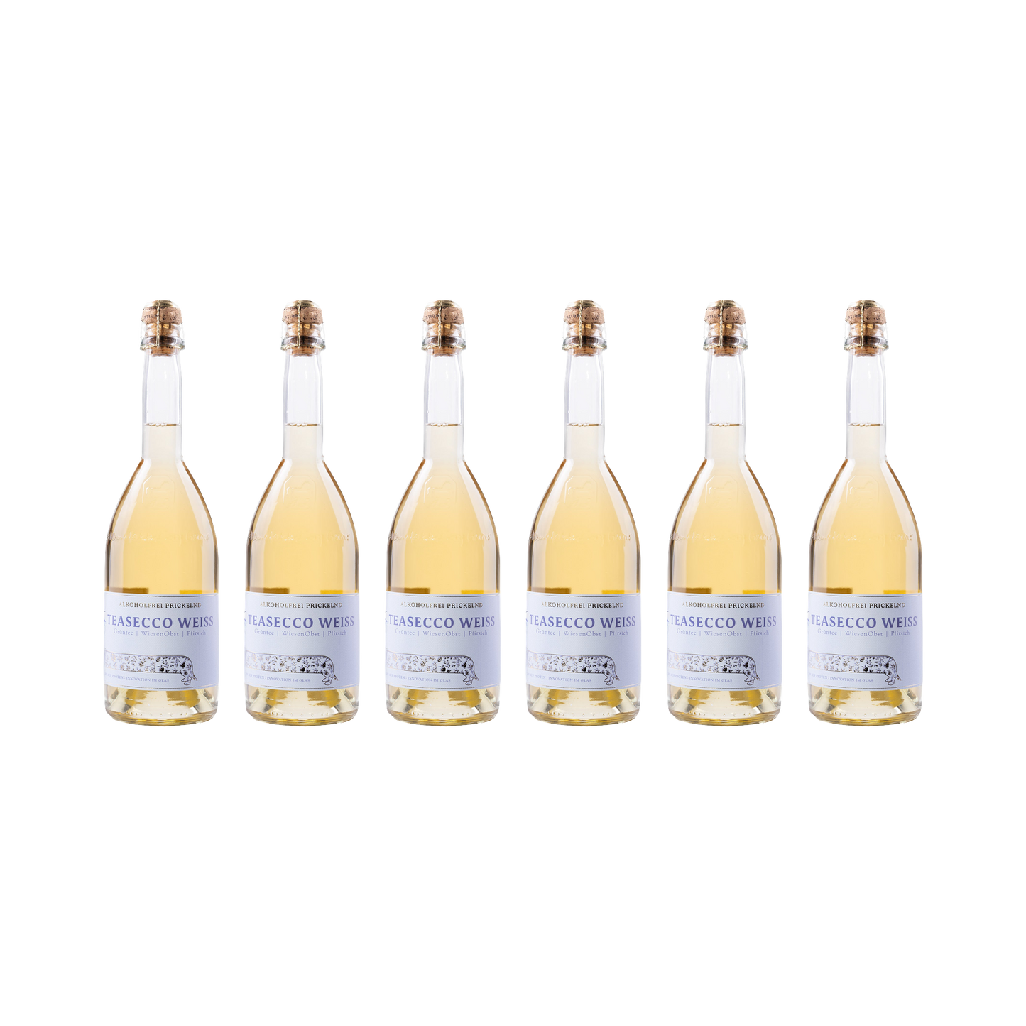 Teasecco Weiss – alkoholfrei — 6× 750 ml