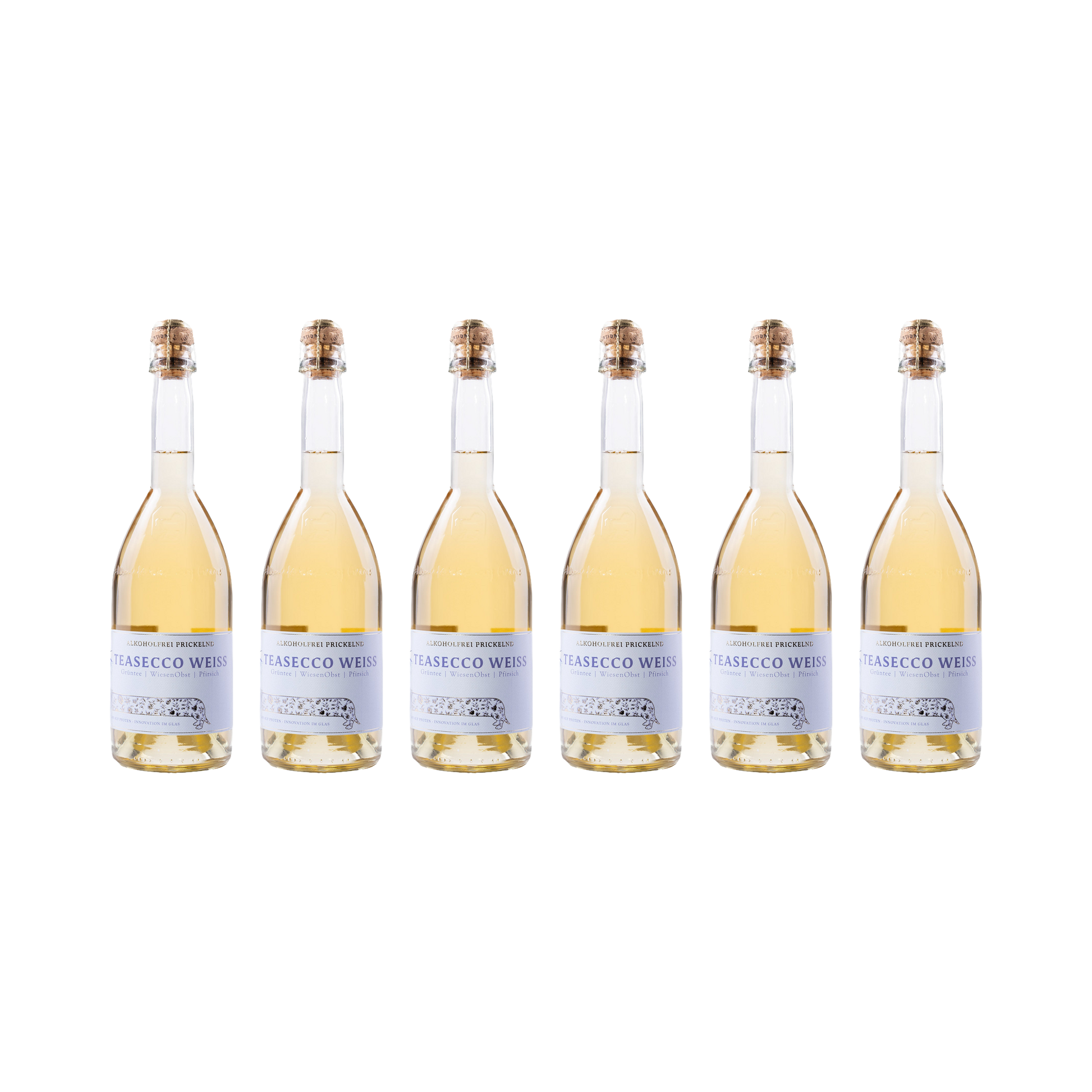 Teasecco Weiss – alkoholfrei — 6× 750 ml