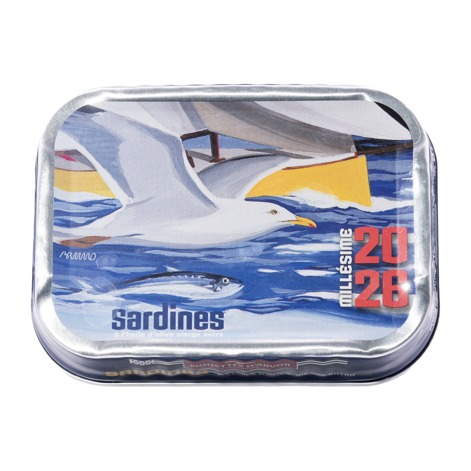 Jahrgangssardinen Ville Bleue 2026 von Les Mouettes d'Arvor